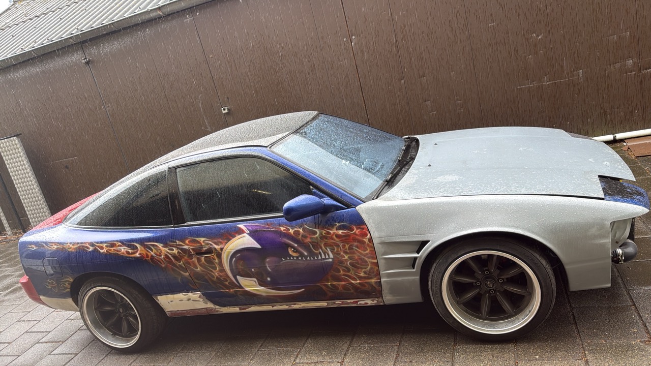 Nissan 200SX S13 during its current bodywork build